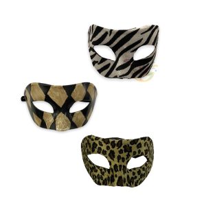 Antifaz veneciano animal print x 1