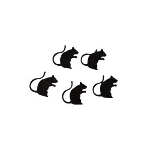 Apliques Goma eva de Ratas x5