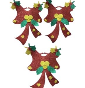 Aplique de Navidad Moños para la Puerta x3