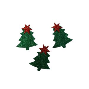 Aplique de Navidad Modelo Arbolito Chico x3