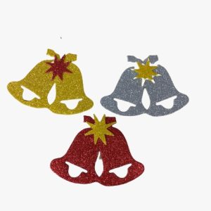 Aplique de Navidad Modelo Campanas doble x3