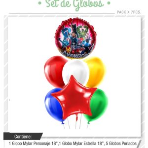 Set de globos Avengers 7pcs