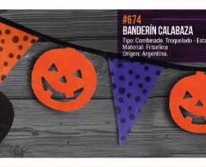 Banderín Calabaza x1