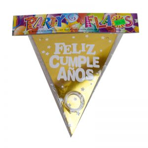 Banderin Triangular F.C con Estrellas en varios colores x1