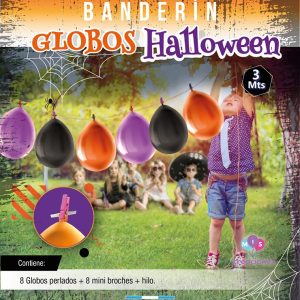 Banderín de globos Halloween
