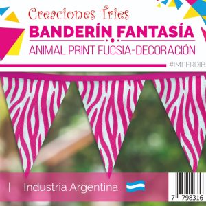 Banderín estampado 3 metros - varios modelos- x1