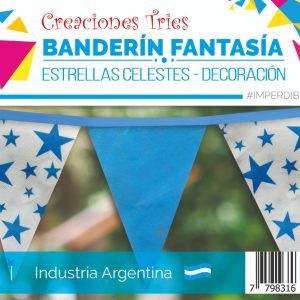 Banderín estampado 3 metros - varios modelos- x1 - Imagen 3