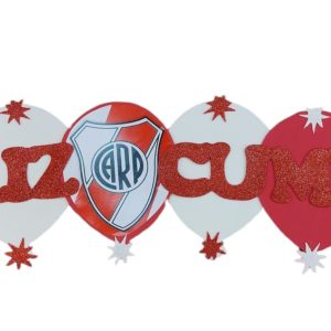 Cartel Goma Eva de Feliz cumpleaños River x1