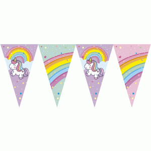 Banderin Triangular Unicornio x1