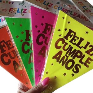 Banderin triangulo FC fluo