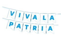 Banderin "viva la patria" friselina x1