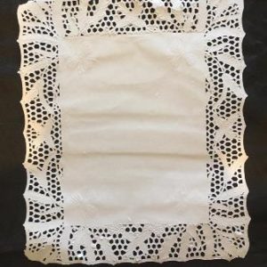 Blonda Rectangular Calada Blanca (21 x 27 cm) X 1