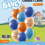 Globo De Latex Estampado Bluey x 10