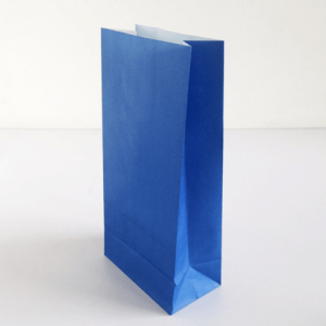 Bolsita De Papel Lisa Azul x 10