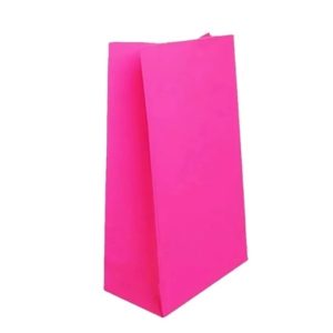 Bolsita De Papel Lisa Fucsia x 10