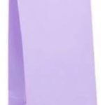 Bolsita De Papel Lisa Lila Pastel x 10