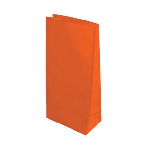 Bolsita De Papel Lisa Naranja x 10