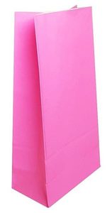 Bolsita De Papel Lisa Rosa x 10