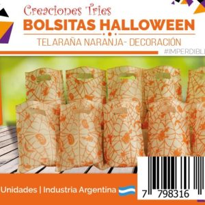 Bolsita Golosinera de tela halloween x1 (17 x 25) - Imagen 4