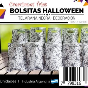 Bolsita Golosinera de tela halloween x1 (17 x 25) - Imagen 6