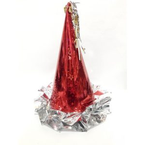 Bonete Holográfico Base Plata 24cm