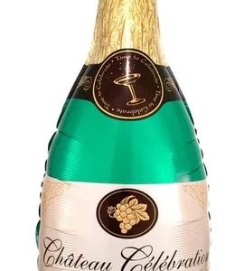 Globo Silueta Botella verde 75 cm  x1