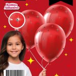 Set de globos Brillos Rojo x 3