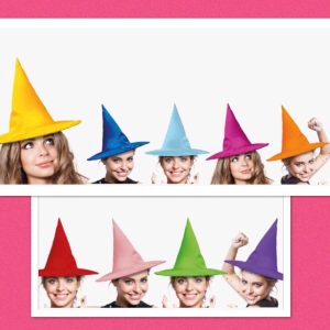 Gorro bruja lisa x 5 (promoción)