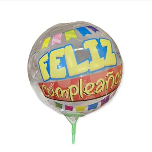 Globo burbuja "Feliz Cumpleaños" x1