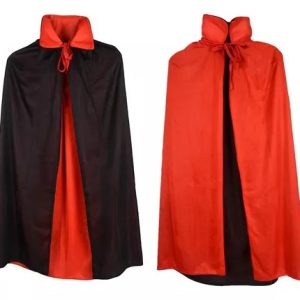 Capa Dracula rojo y negro (80 cm) x1