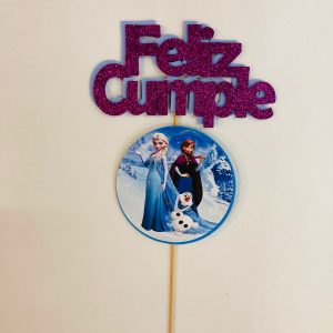 Cartel De Feliz Cumple De Frozen x 1