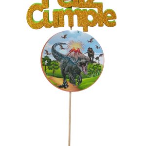 Cartel de Feliz Cumple Jurassic x1