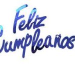 Guirnalda Feliz Cumpleaños Azul x1