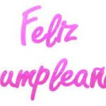 Guirnalda Feliz Cumpleaños Fucsia x1