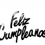 Guirnalda Feliz Cumpleaños Negro x1