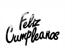 Guirnalda Feliz Cumpleaños Negro x1