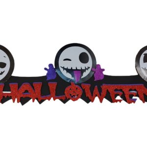 Cartel Goma eva Halloween tres Calaveras x1