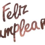 Guirnalda Feliz Cumpleaños Rosa Gold x1