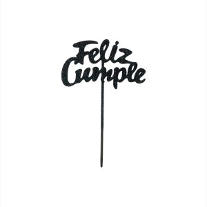 Topper Feliz cumple Estandar para Torta x1 - Imagen 9