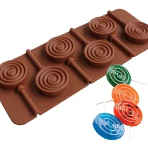 Molde Chupetin Silicona Paleta Espiral