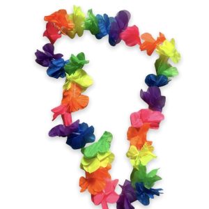 Collar Hawaiano Súper Fluo x12