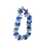Collar hawaiano eco Celeste y Blanco ARG x1