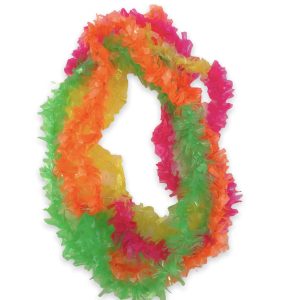 Collar hawaiano fluo x 10