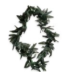 Collar Hawaiano de hojas verdes