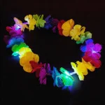 Collar Hawaiano luminoso x1