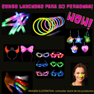 COMBO LUMINOSO PARA 50 PERSONAS