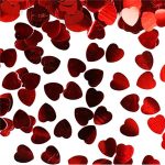 Confeti Corazon Rojo Metalizado x 50 gramos