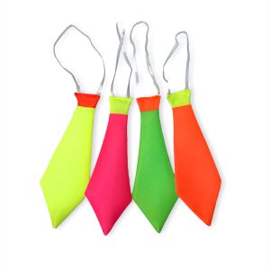 Corbata fluo varios colores x 1 (30 cm)