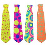Corbatin estampado fluo x12