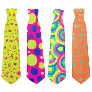 Corbatin estampado fluo x12